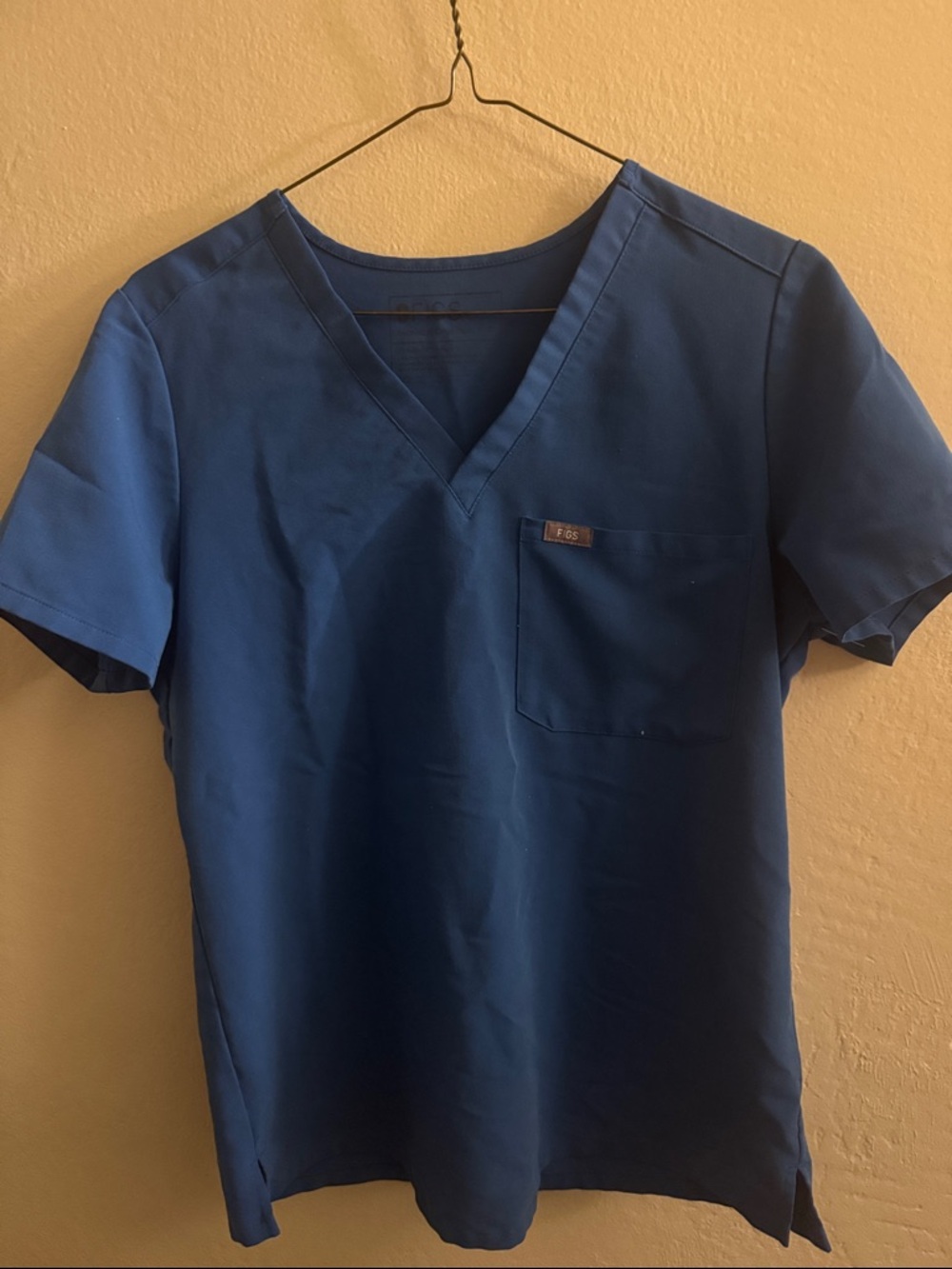 Figs women’s scrubs Short Sleeve Top in Blue